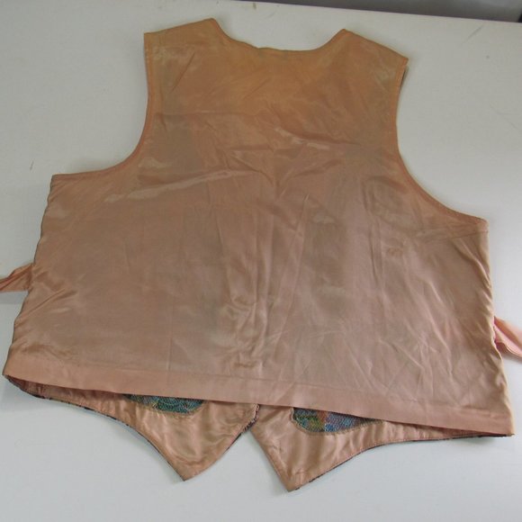 Vintage Mustang Women's Tapestry Vest CHILDREN OF THE WORLD Size 2X - Picture 4 of 7